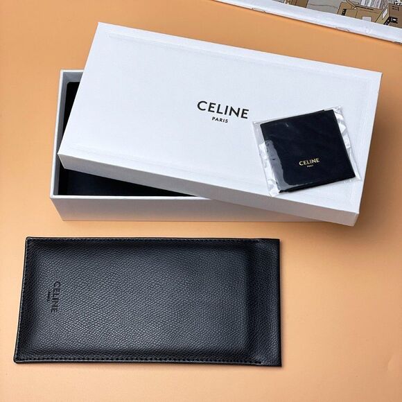 CELINE BRAND NEW Sunglasses Square Havana Green CL40073I 54N Woman main image 5